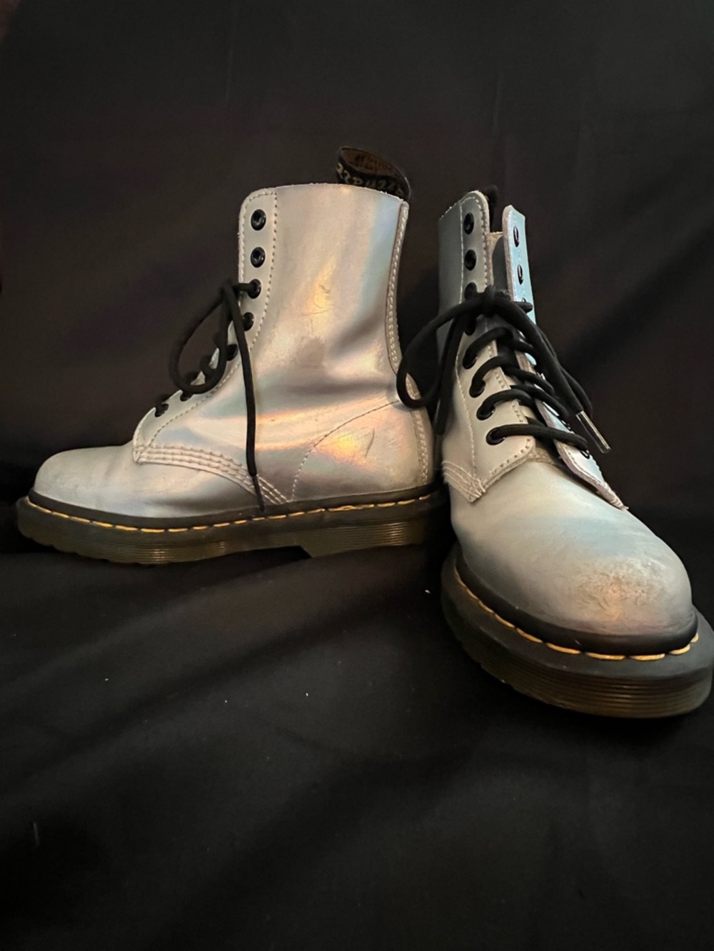 Holographic Doc Martens Boots